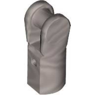 metallic silver bar holder with handle