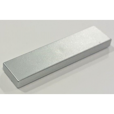 metallic silver tile 1 x 4