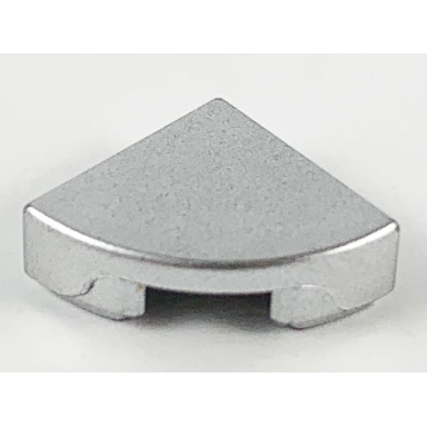 metallic silver tile round 1 x 1 quarter