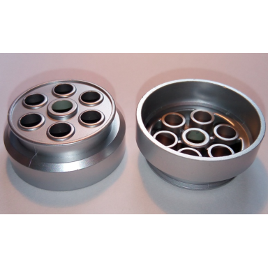 metallic silver wheel 30mm d x 13mm 13 x 24 model team