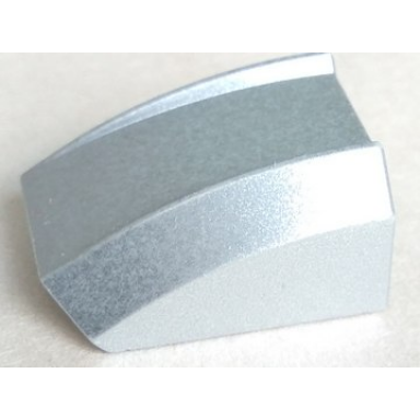 metallic silver slope curved 2 x 2 lip