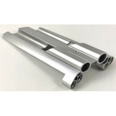 metallic silver technic panel fairing 3 large long large holes side a
