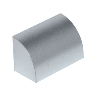 metallic silver slope curved 1 x 2