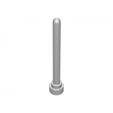 metallic silver antenna 4h - round top