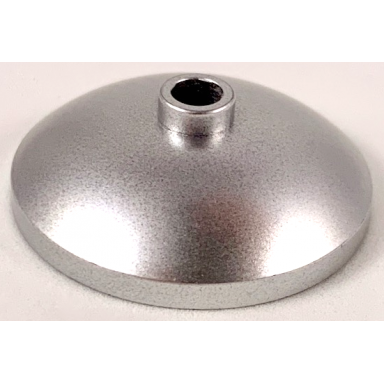 metallic silver dish 3 x 3 inverted radar