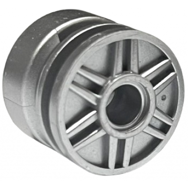 metallic silver wheel 18mm d x 14mm with pin hole fake bolts and shallow spokes