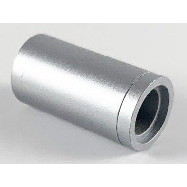 metallic silver technic pin connector round 2l without slot pin joiner round