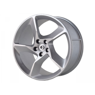 metallic silver wheel 75mm d x 41mm technic racing large 1 model left side spokes slanted left