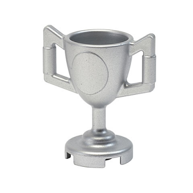 metallic silver minifigure utensil trophy cup