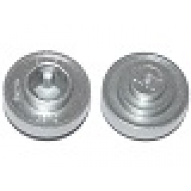 metallic silver minifigure utensil barbell weight