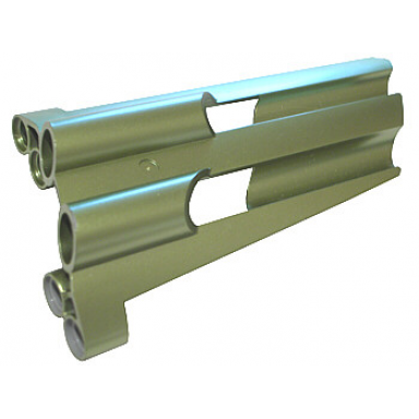 metallic green technic panel fairing 3 large long large holes side a