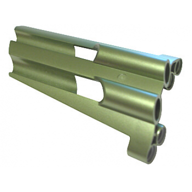 metallic green technic panel fairing 4 large long large holes side b