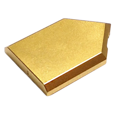 metallic gold tile modified 2 x 3 pentagonal