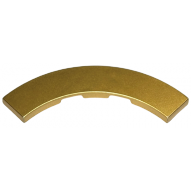 metallic gold tile round corner 4 x 4 macaroni