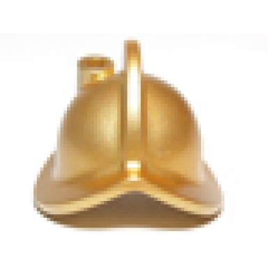 metallic gold minifigure headgear helmet conquistador
