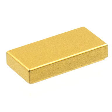 metallic gold tile 1 x 2
