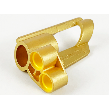 metallic gold technic panel fairing 6 small short large hole side b