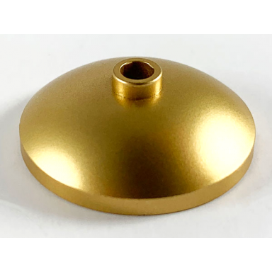 metallic gold dish 3 x 3 inverted radar
