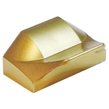 metallic gold slope curved 1 x 2 x 2 3 wing end
