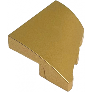 metallic gold wedge 2 x 2 x 2 3 left