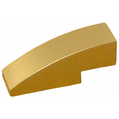 metallic gold slope curved 3 x 1