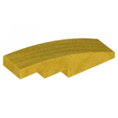 metallic gold slope curved 4 x 1
