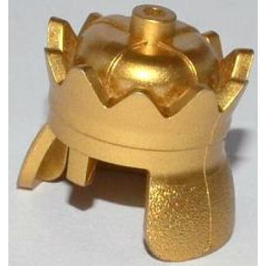 metallic gold minifigure headgear crown