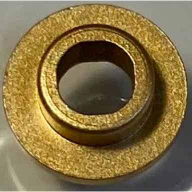 metallic gold plate round 1 x 1 with open stud
