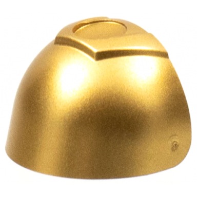 metallic gold minifigure visor large with trapezoid area on top