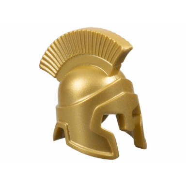 metallic gold minifigure headgear helmet spartan warrior