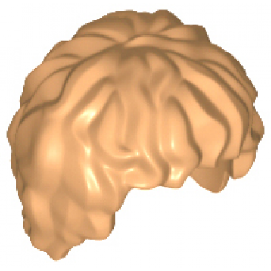 medium nougat minifigure hair tousled