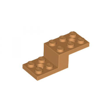 medium nougat bracket 5 x 2 x 1 1 3 with 2 holes and bottom tube