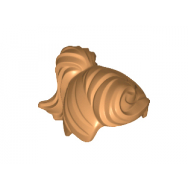 medium nougat minifigure hair female ponytail and fringe