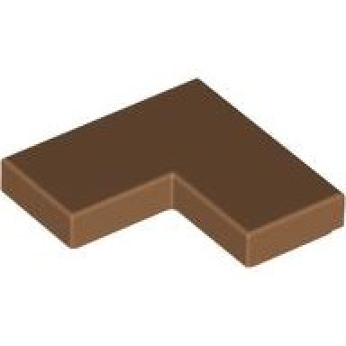 medium nougat tile 2 x 2 corner