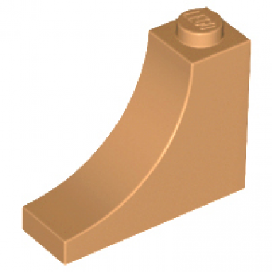 medium nougat arch 1 x 3 x 2 inverted
