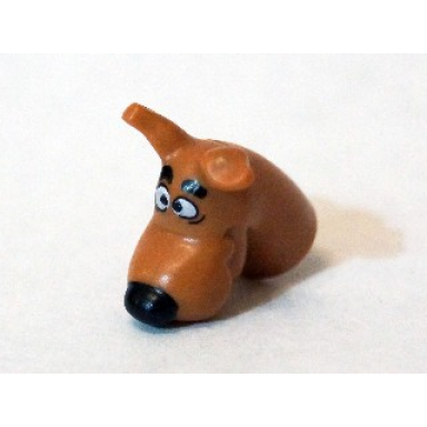 medium nougat dog head great dane scooby-doo with black nose pattern