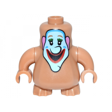 medium nougat body nexo knights scurrier with medium nougat arms with clown face pattern the beatles jeremy hillary boob