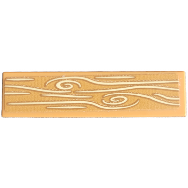 medium nougat tile 1 x 4 with tan wood grain pattern sticker - set 41363