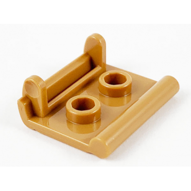 medium nougat minifigure utensil book binding with 2 studs