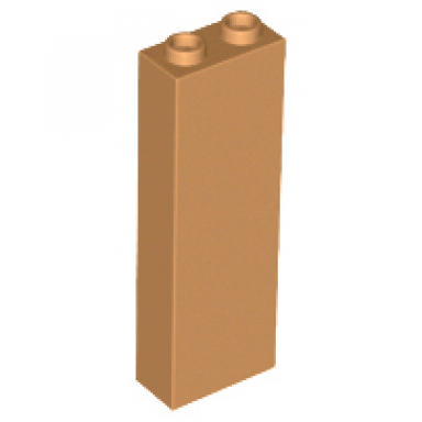 medium nougat brick 1 x 2 x 5