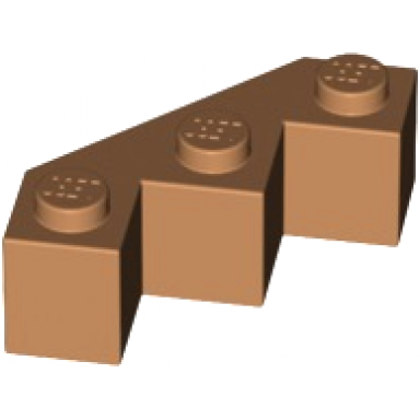 medium nougat brick modified facet 3 x 3