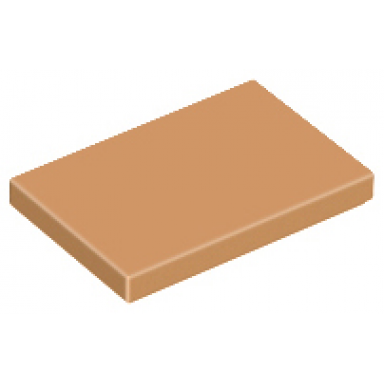 medium nougat tile 2 x 3