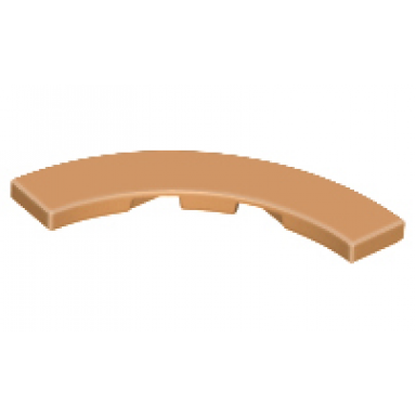 medium nougat tile round corner 4 x 4 macaroni
