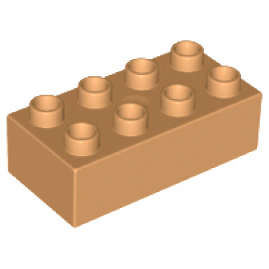 medium nougat duplo brick 2 x 4