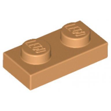 medium nougat plate 1 x 2