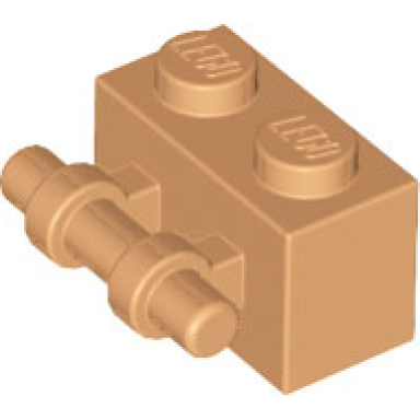 medium nougat brick modified 1 x 2 with bar handle on side