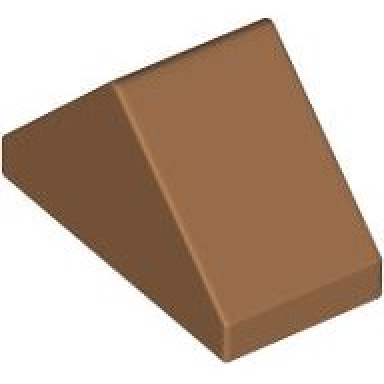medium nougat slope 45 2 x 1 double with bottom stud holder