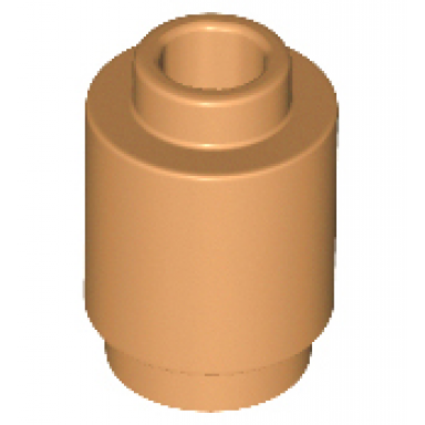 medium nougat brick round 1 x 1