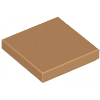 medium nougat tile 2 x 2