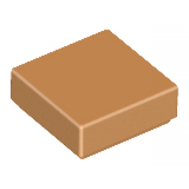 medium nougat tile 1 x 1
